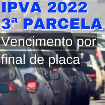 124422 Terceira parcela do IPVA para veículos com placa final 9