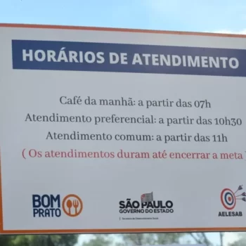 108087 Bom Prato de Barretos oferece duas refeições diárias