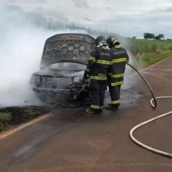 92407 Incêndio destrói veículo na vicinal Pedro Vicentini